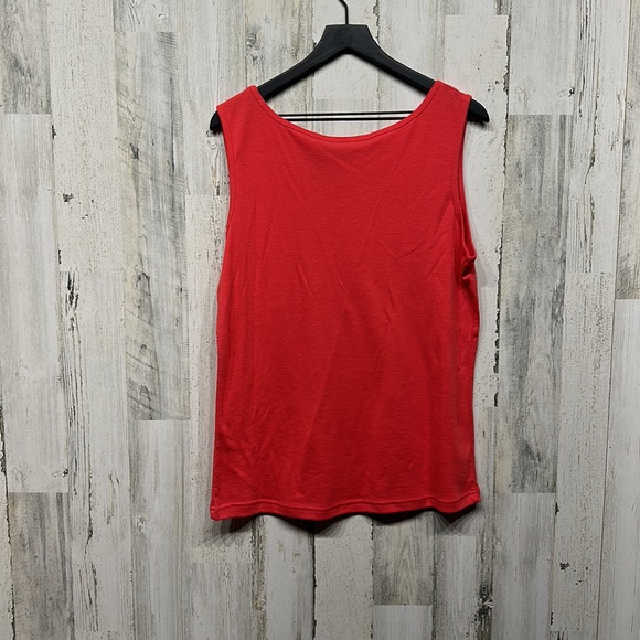 Coral Bobbie Brooks Tank Size 2XL with silver accents around neckExcellent cond. - Picture 3 of 4
